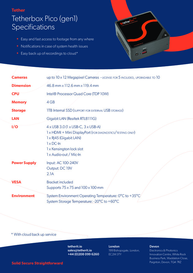 TetherBox Pico Datasheet